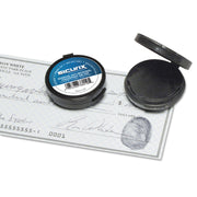 Inkless Fingerprint Pad with Adhesive, Black