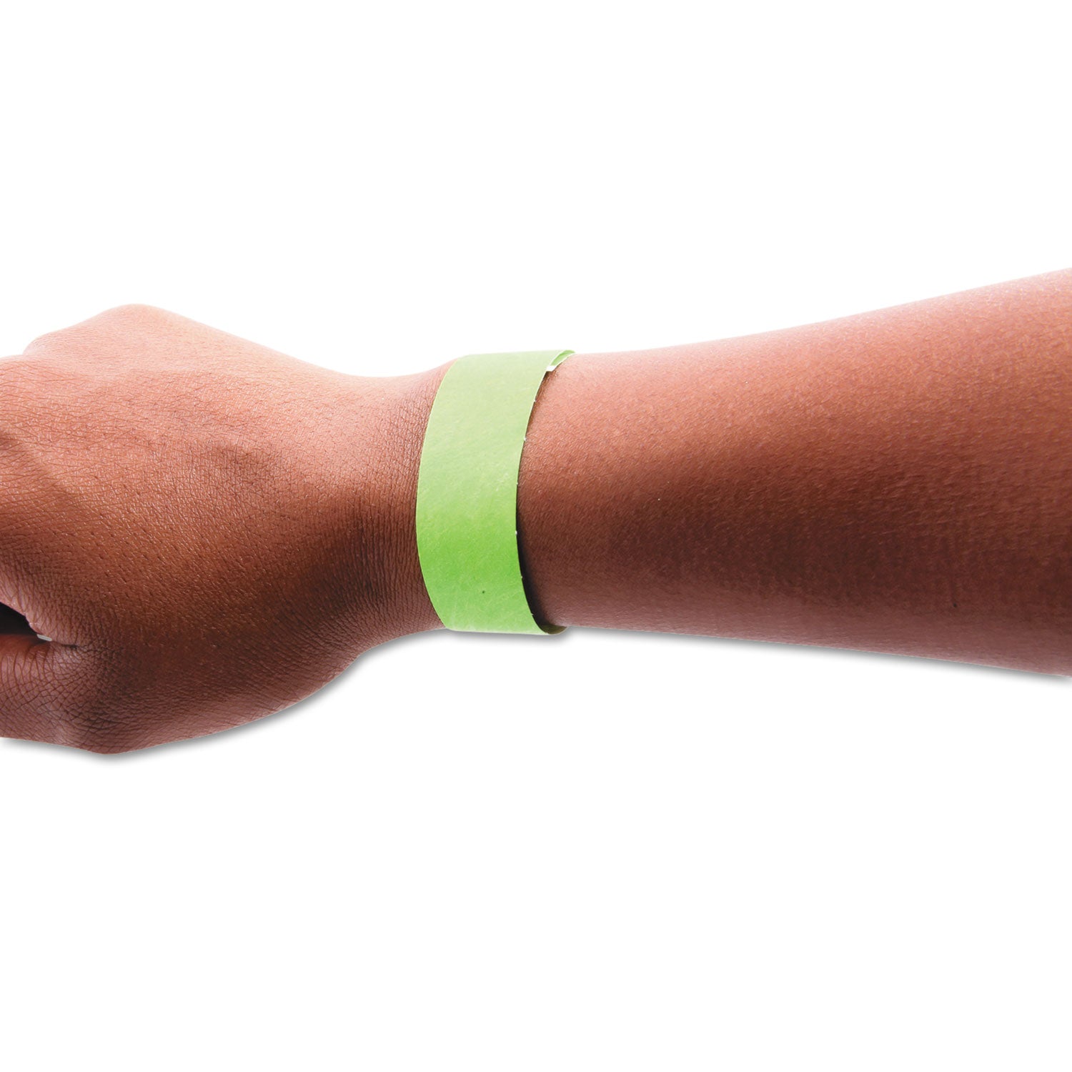 Sequentially Numbered Security Wristbands, 3/4", Green, Pack of 100