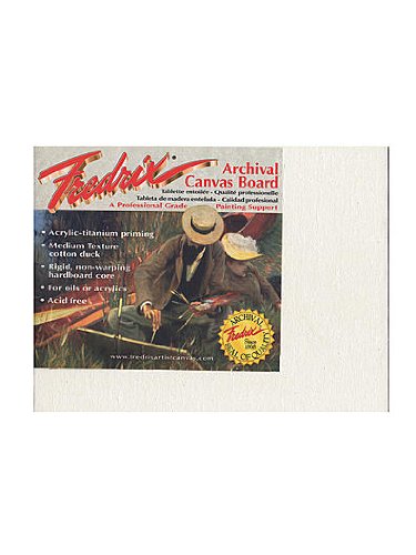 FREDRIX PRO Series Dixie 17.5 Oz. Primed Archival Cotton Canvas Board  8  X 10