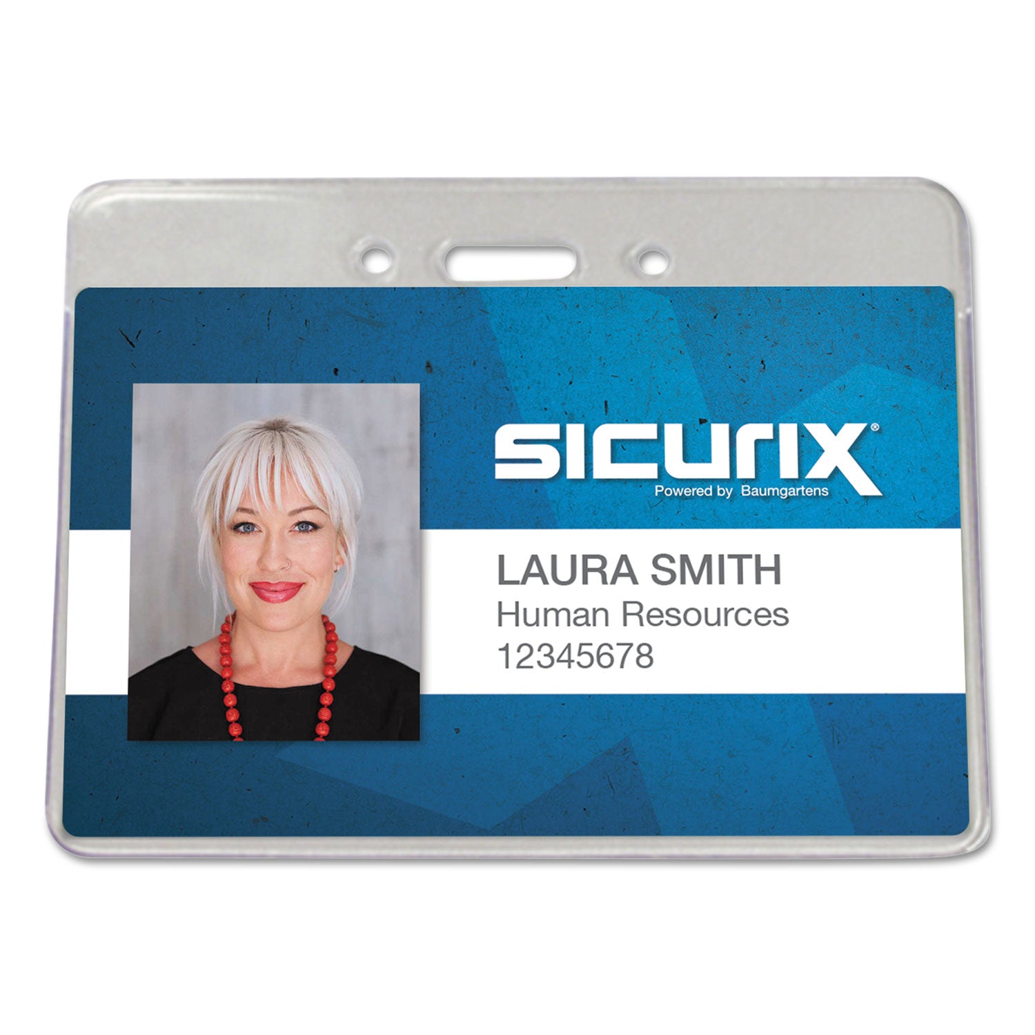 Proximity Badge Holders, Horizontal, Clear, Pack of 50