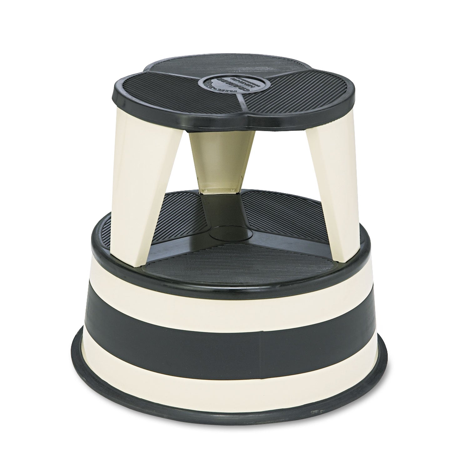 Kik-Step Original All-Steel Stool - 2 Step - 350 lb Load Capacity - 15.6" Width x 15.6" Depth x 14" Height - Beige