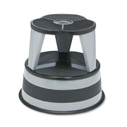 Kik-Step Original All-Steel Stool - 2 Step - 350 lb Load Capacity14" Height - Gray