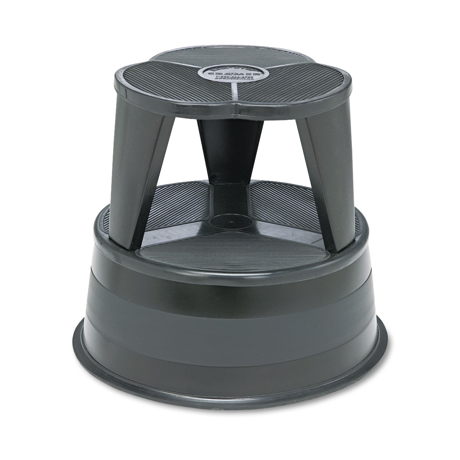 Kik-Step Original All-Steel Stool - 2 Step - 350 lb Load Capacity14" Height - Black