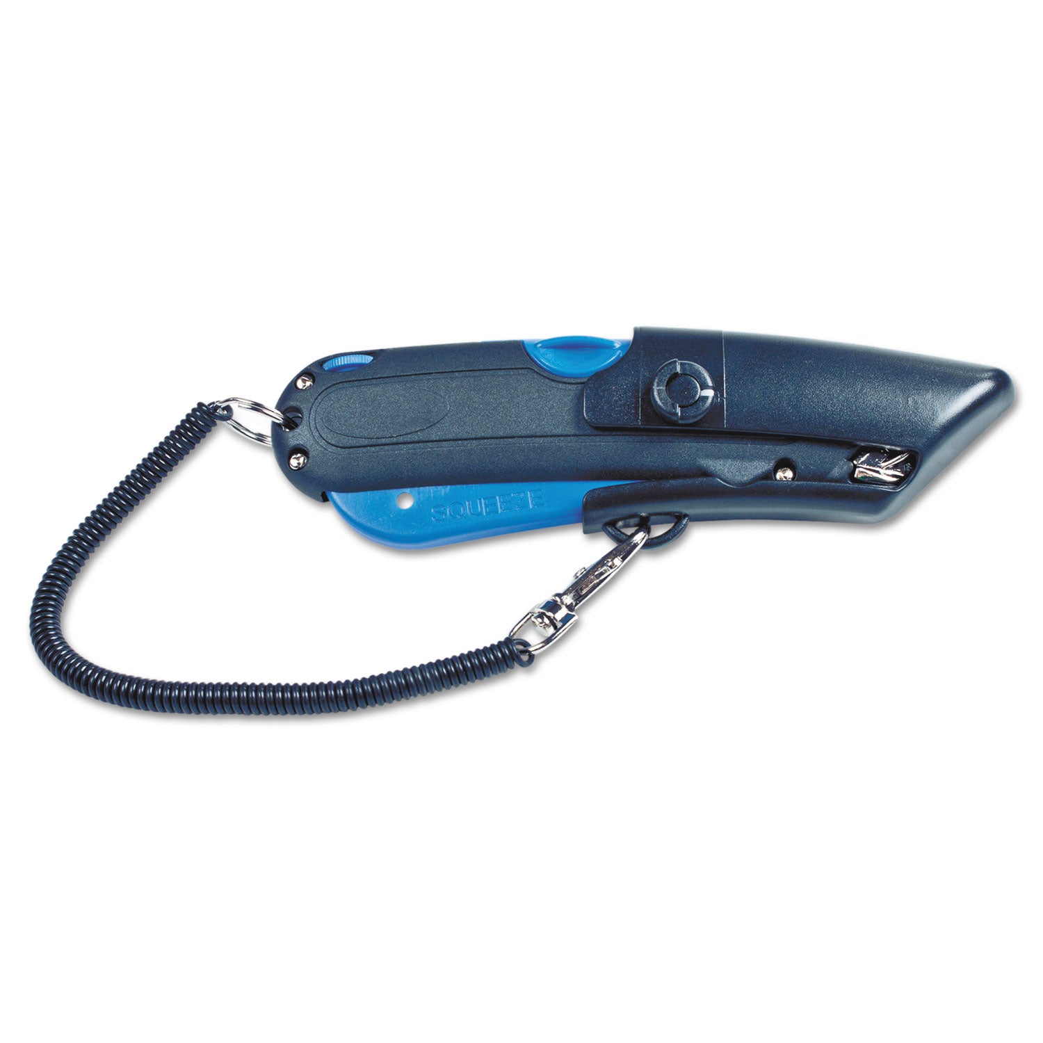 3 Blade - Retractable, Lanyard - Black, Blue - 1 Each