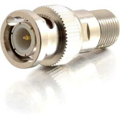 C2G - Adapter - BNC Male to F Connector Female - Coaxial - Silver