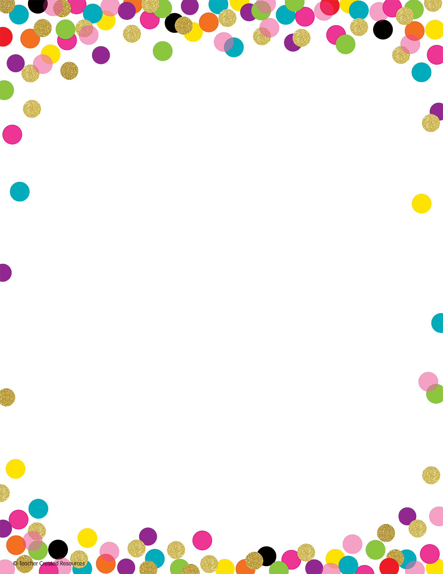 Confetti Computer Paper