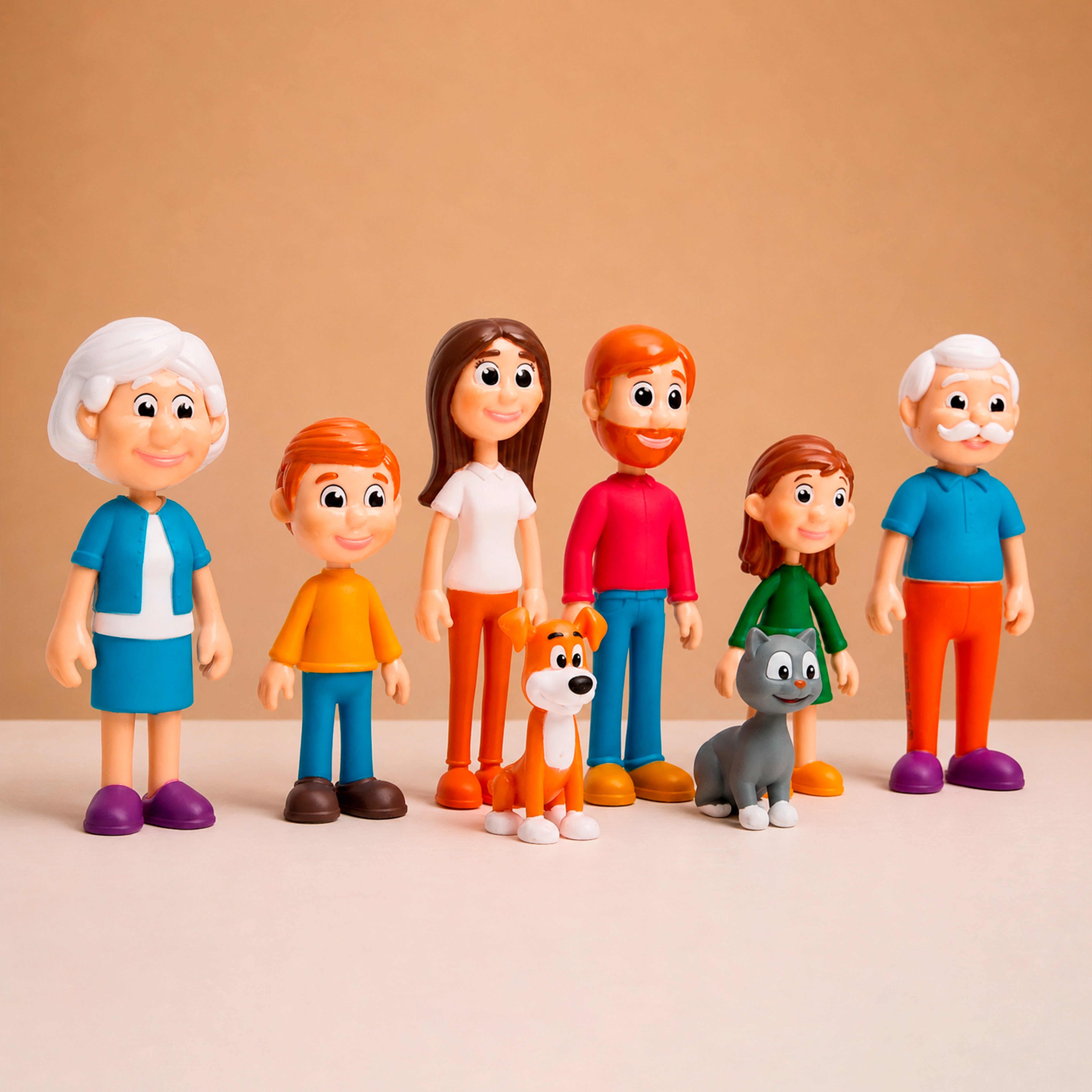 Light-skinned family