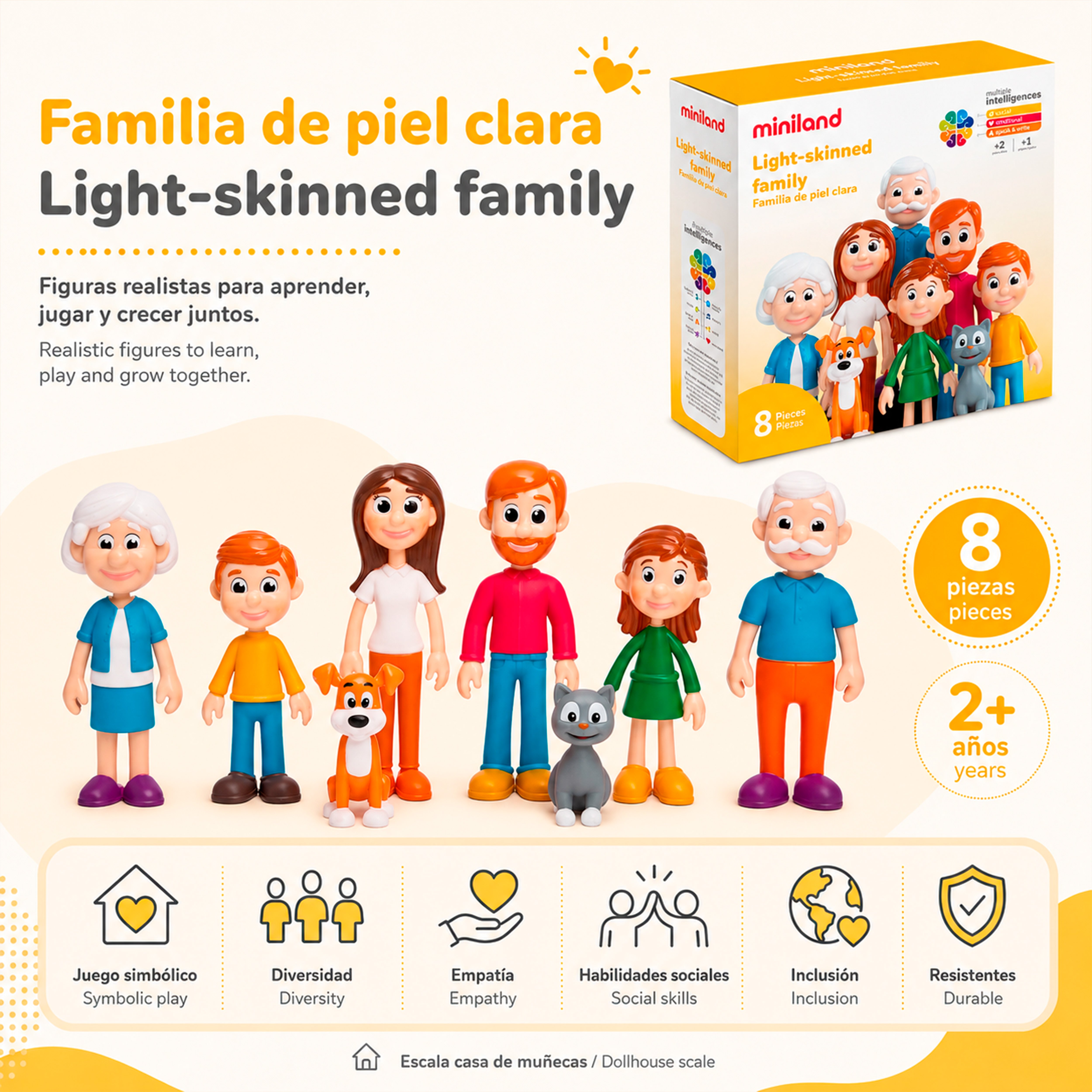 Light-skinned family