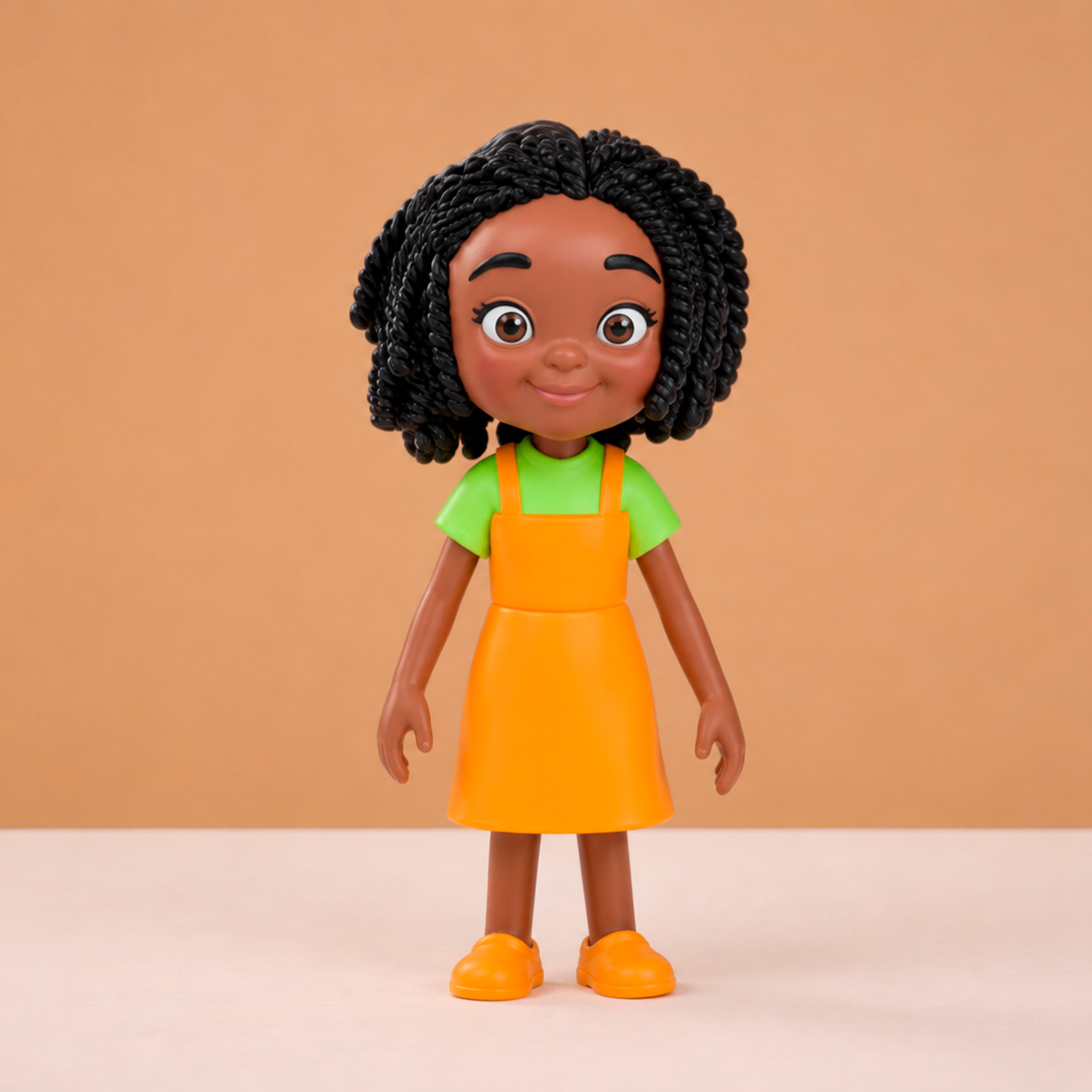 Dark-skinned family