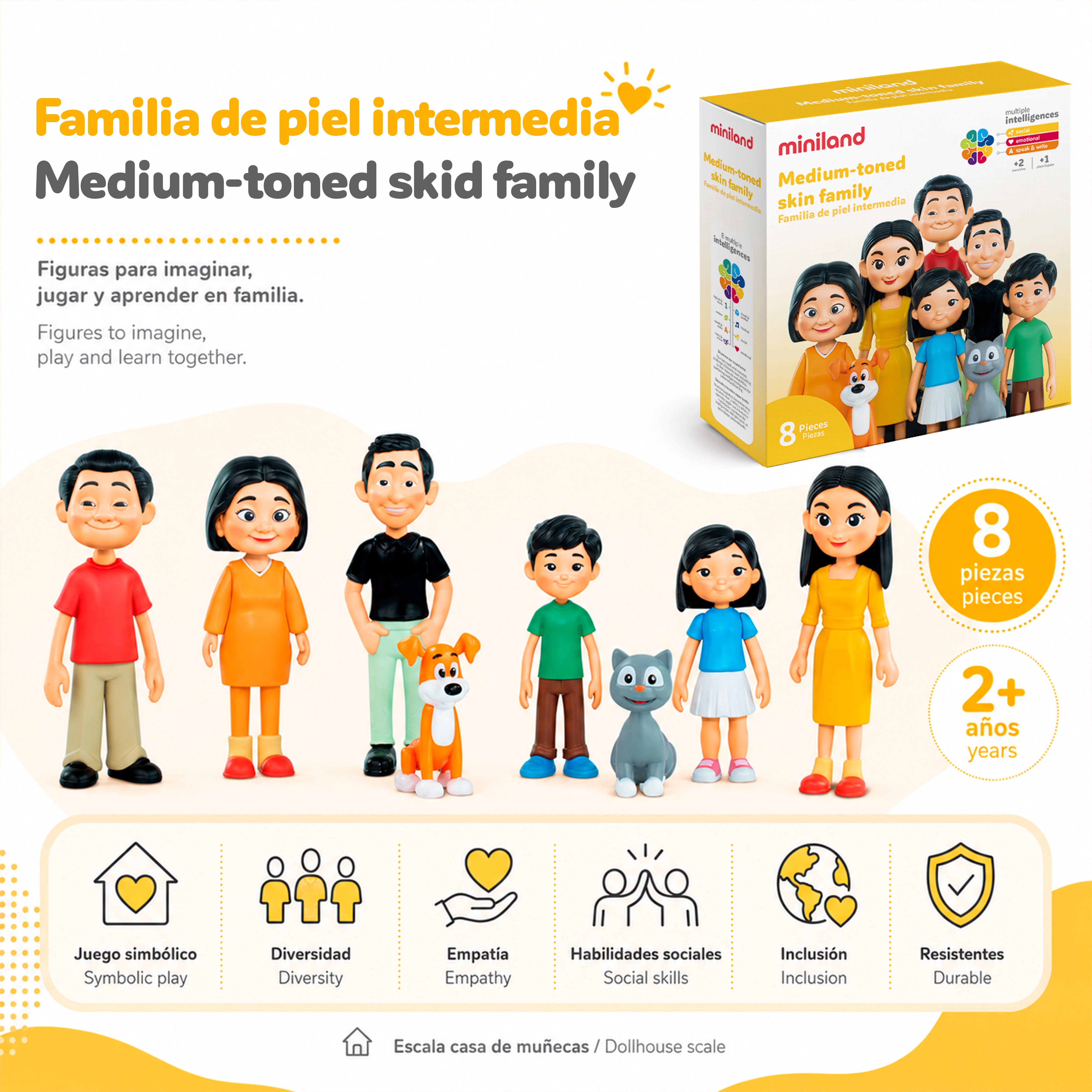Medium-toned skin family