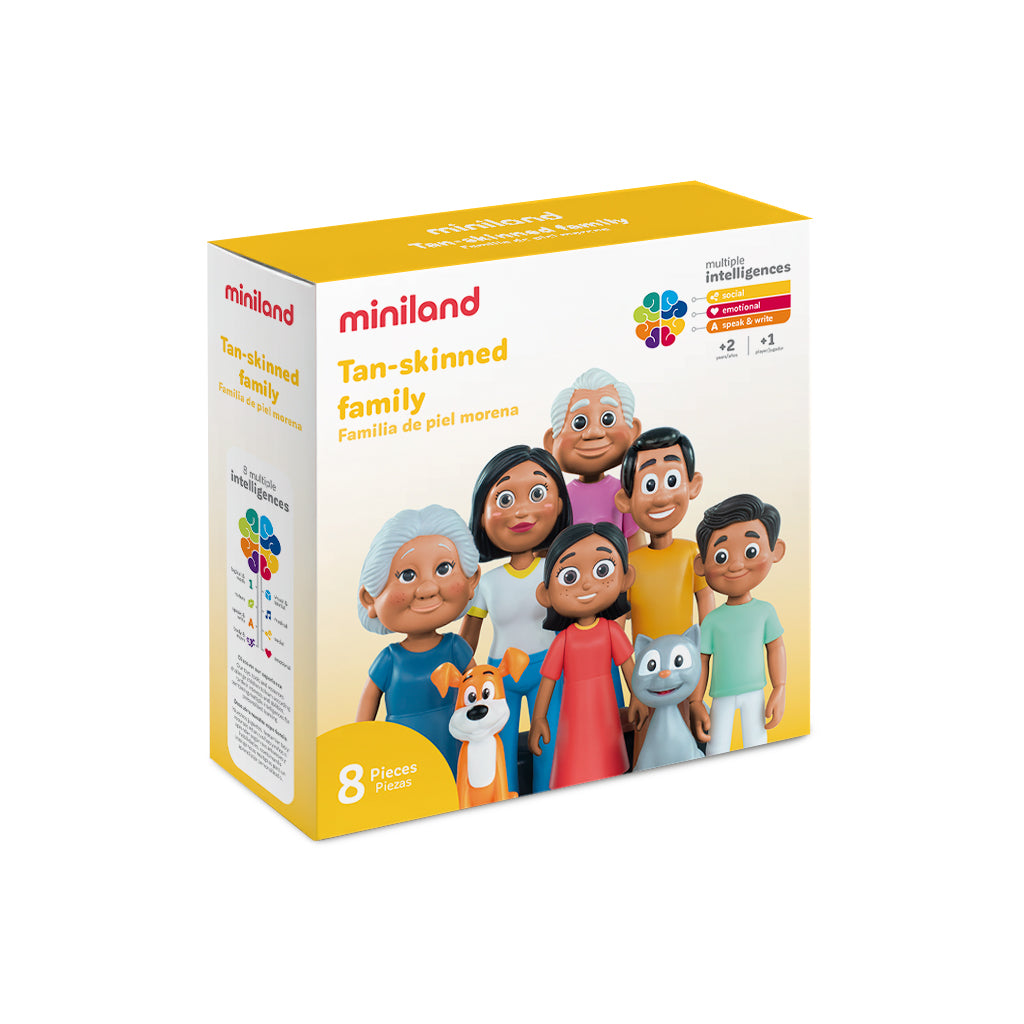Tan-skinned family