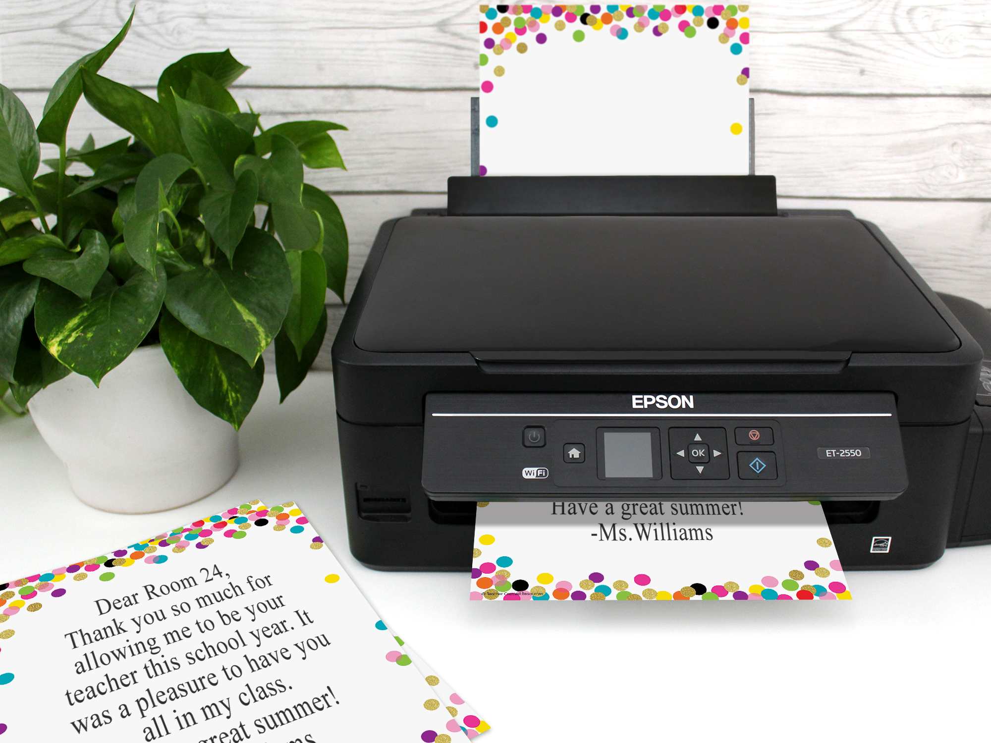 Confetti Computer Paper