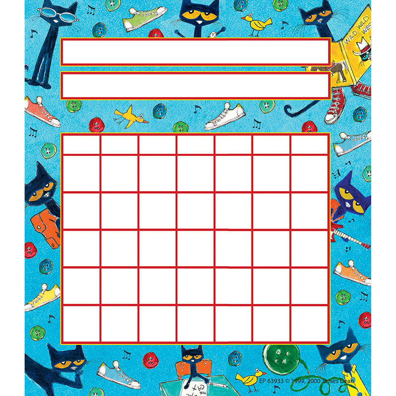 Pete the Cat® Incentive Charts  5-1/4  X 6   Pack of 36