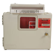 In-Room Locking Wall Mount Sharps Container Cabinet System, 5 qt, ABS Plastic, Beige