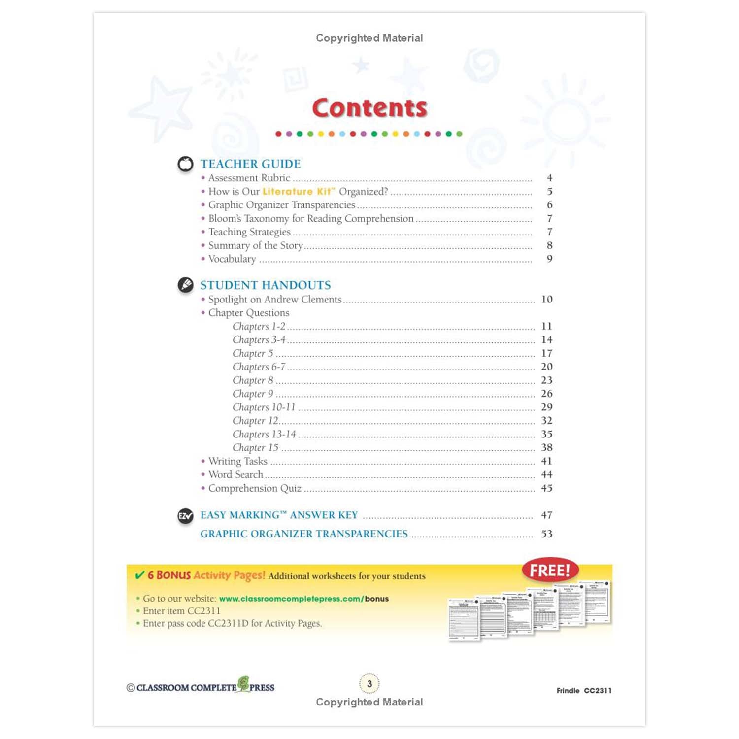 Frindle - Literature Kit Gr. 3-4