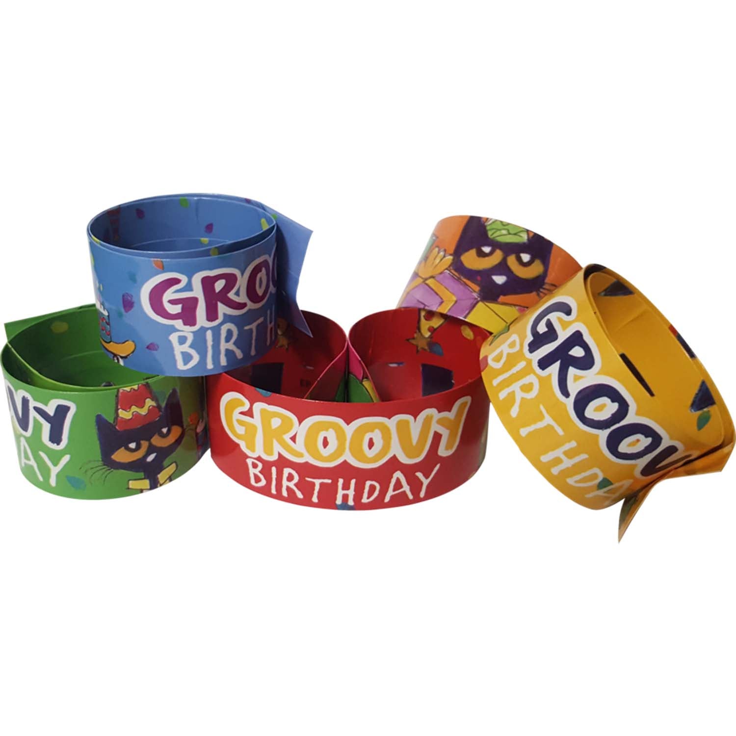 Pete the Cat® Groovy Birthday Slap Bracelets