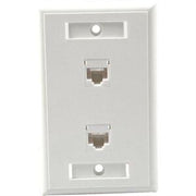 CAT 5E Rj45 Wall Pl-White