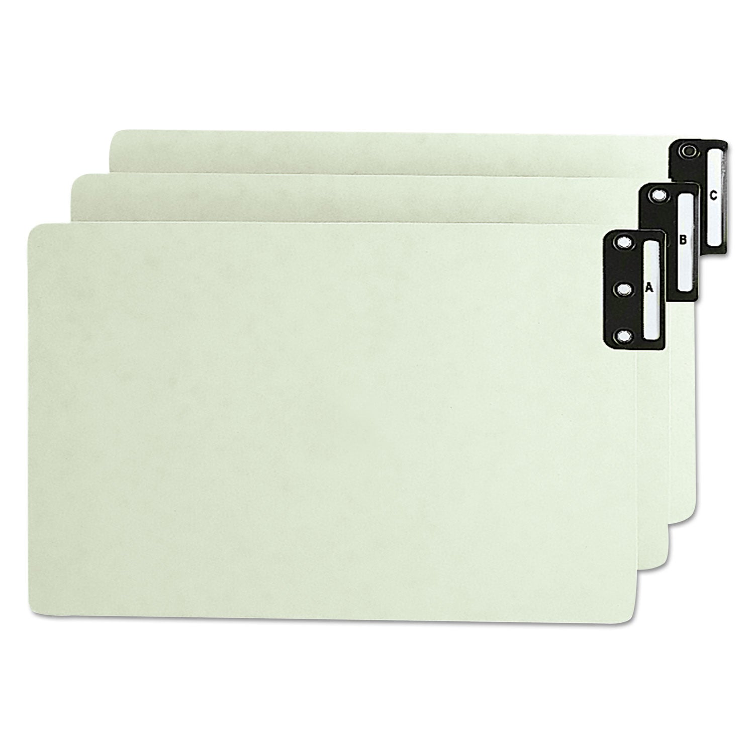 Smead 100% Recycled Filing Guides with Vertical Extra-Wide Blank Tab - Printed Tab(s) - Character - A-Z - 25 Tab(s)/Set - 0.50" Tab Width - Legal - 100% Recycled - 1 Set