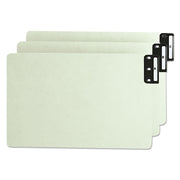 Smead 100% Recycled Filing Guides with Vertical Extra-Wide Blank Tab - Printed Tab(s) - Character - A-Z - 25 Tab(s)/Set - 0.50" Tab Width - Legal - 100% Recycled - 1 Set