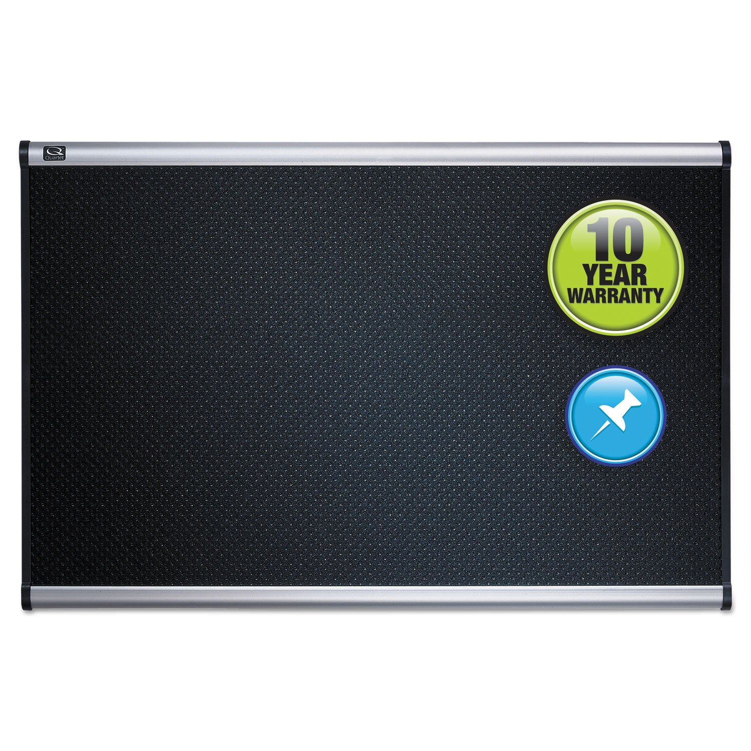 36" Board Height x 48" Board Width - Black Foam Surface - Self-healing - Silver Aluminum Frame - 1 Each