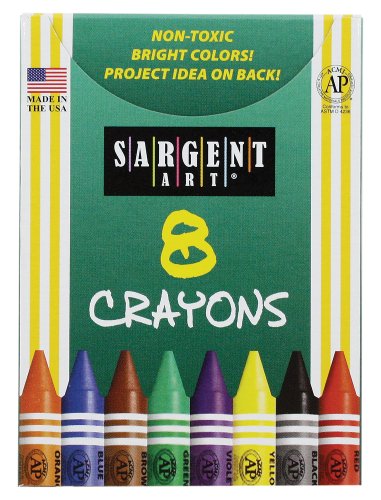 Sargent Art 1510050 Crayon Set for Copy Paper, Set of 8