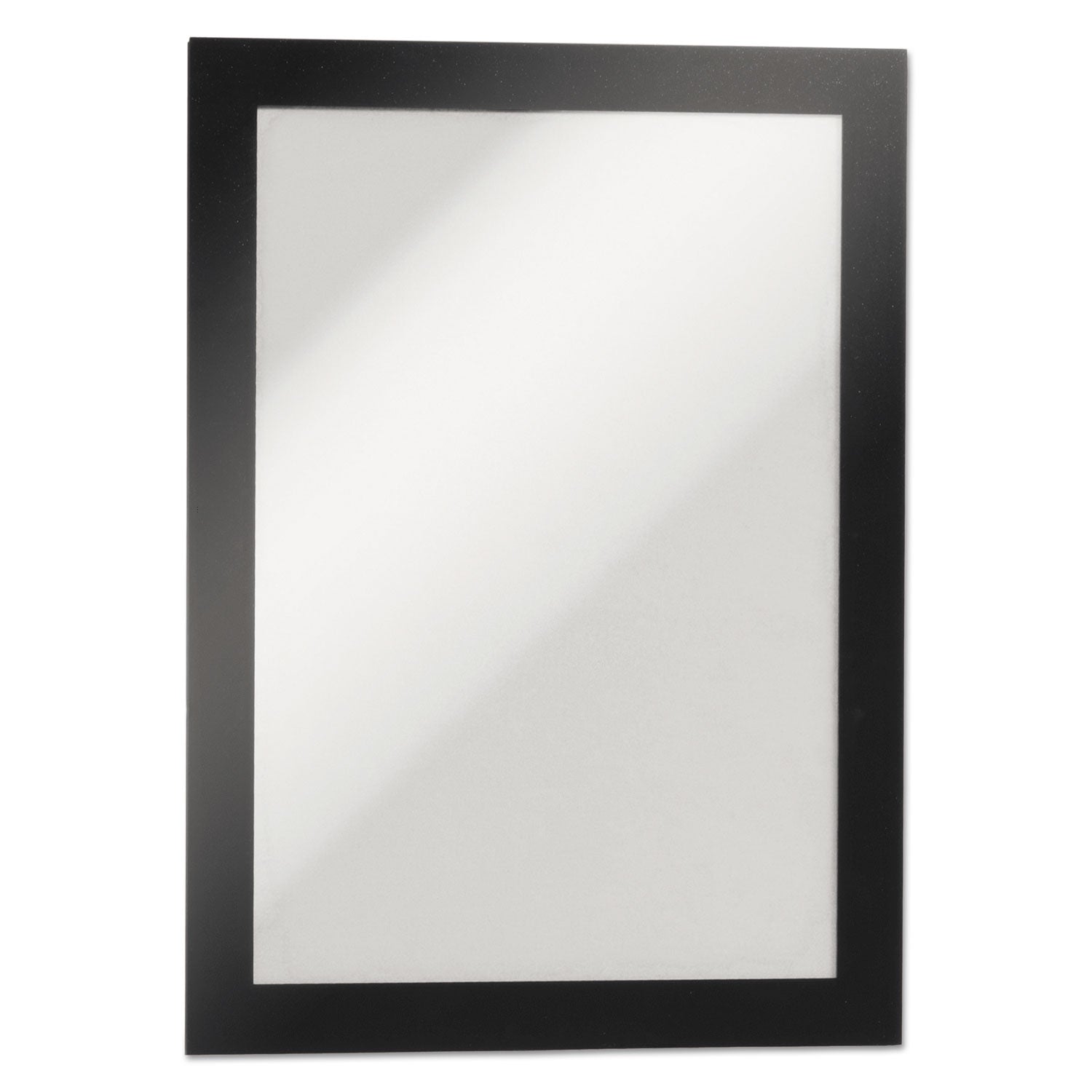 DURABLE Duraframe Half Letter, 8.50" x 5.50", Rectangle, Horizontal/Vertical, Self-adhesive, Magnetic, Dual-sided, Sturdy, Black, 2/Pack
