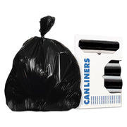 Heritage AccuFit RePrime Can Liners, 23 gal, 55 lb Capacity, 45" x 30", 0.90 mil, Black, Resin, 25/Roll, 8 Carton