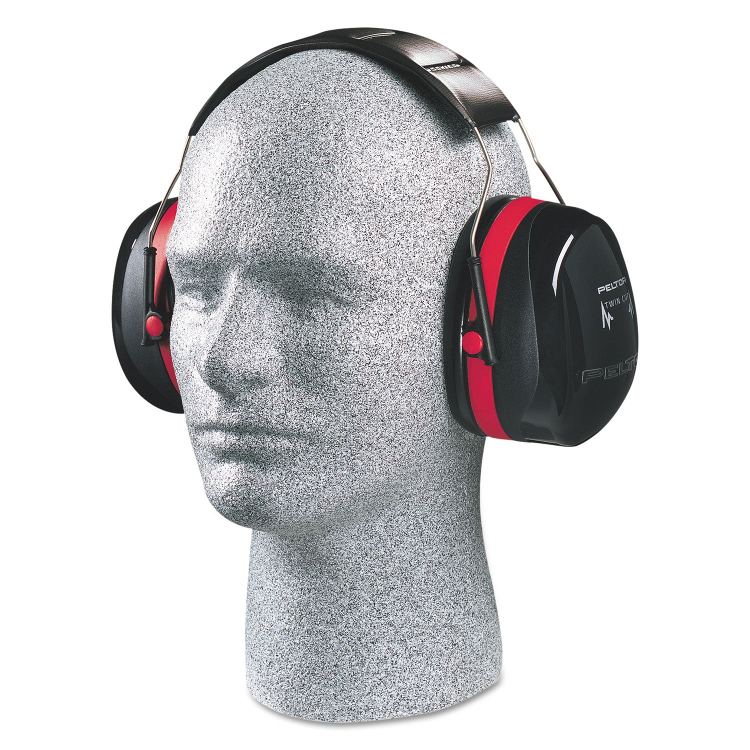 Noise, Noise Reduction Rating Protection - Foam, Acrylonitrile Butadiene Styrene (ABS), Plastic, Plastic - Black, Red - Foldable, Comfortable, Lightweight, Low Linting - 1 Each