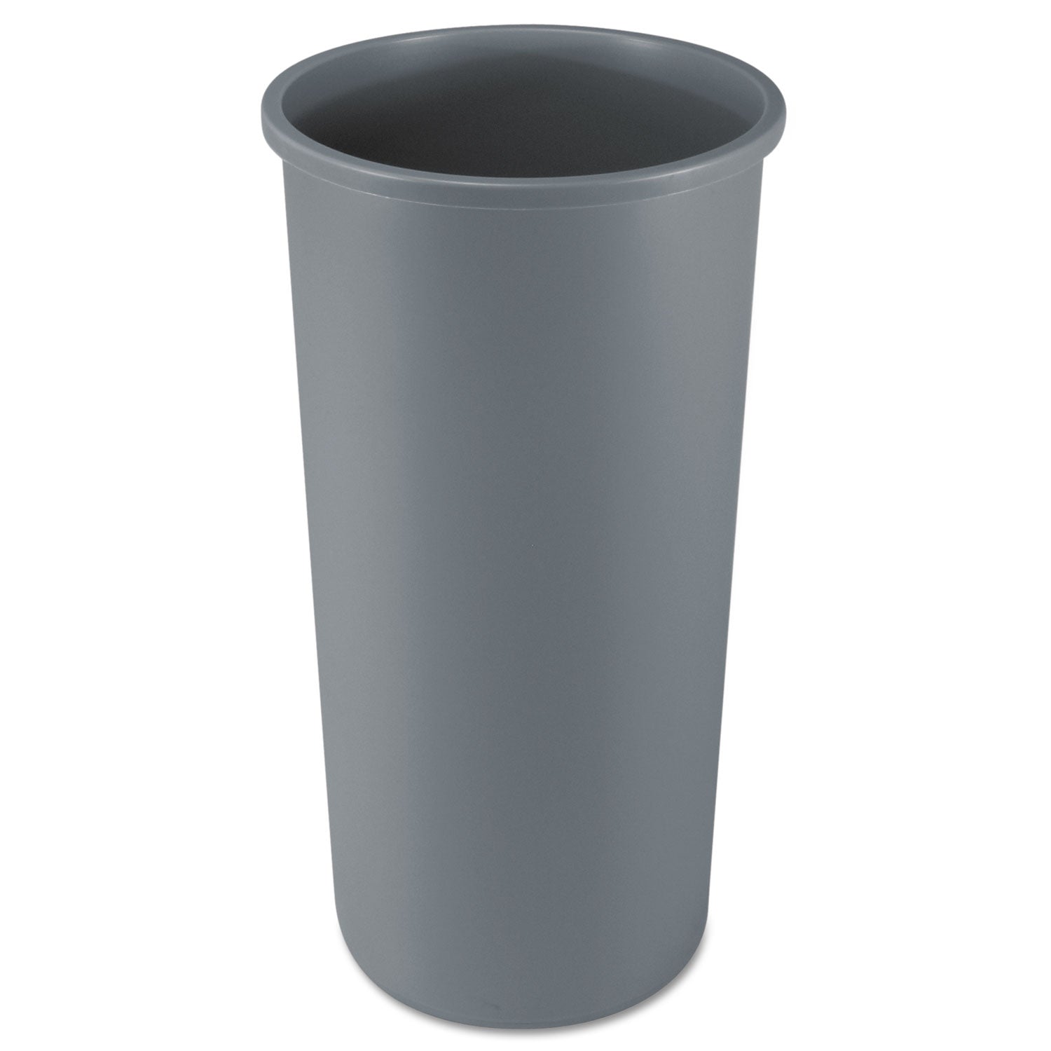Rubbermaid Commercial Untouchable Round Container - 22 gal Capacity - Round - Crack Resistant, Durable - 30.1" Height x 15.8" Diameter - Linear Low-Density Polyethylene (LLDPE) - Gray - 1 Each