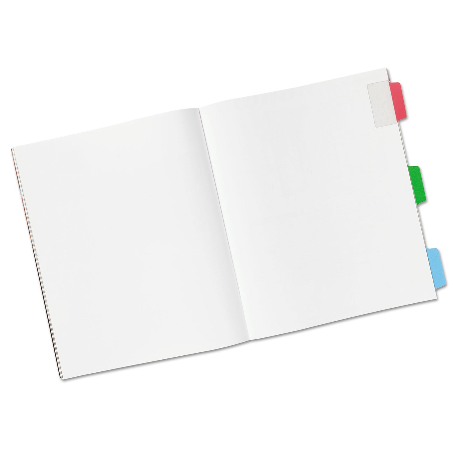 Ultra Tabs Repositionable Tabs, Standard: 2" x 1.5", 1/5-Cut, Assorted Colors (Blue, Green and Red), 24/Pack