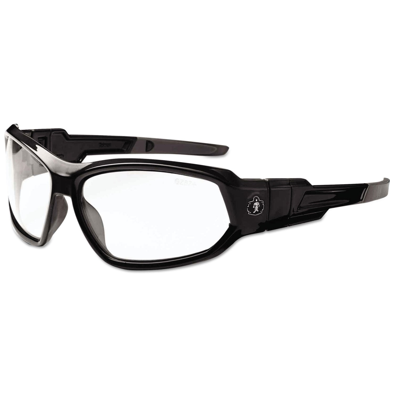 Ergodyne Loki AF Clear Safety Glasses - Black Frame/Clear Lens