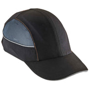 Ergodyne Skullerz 8960 Bump Cap Hat, Black, Lightweight, Impact Resistant, Washable, Removable, Reflective, Breathable, Built-in LED, 1 Each