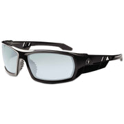 Ergodyne Skullerz ODIN In/Outdoor Lens Safety Glasses, Black Frame, Scratch & Impact Resistant, Non-slip, Flexible, 1 Each