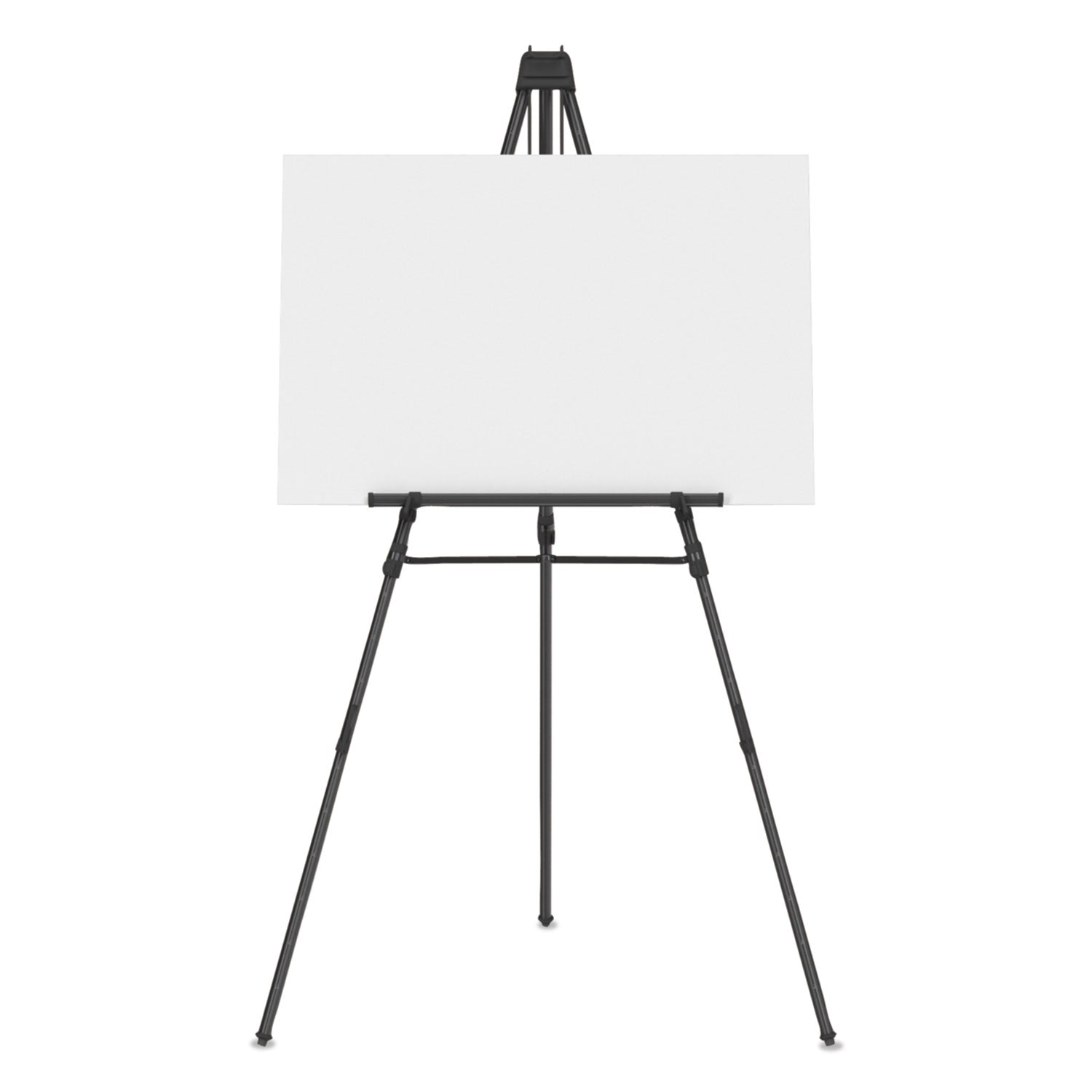 Aluminum Heavy-Duty Display Easel, 38" To 66" High, Aluminum, Black