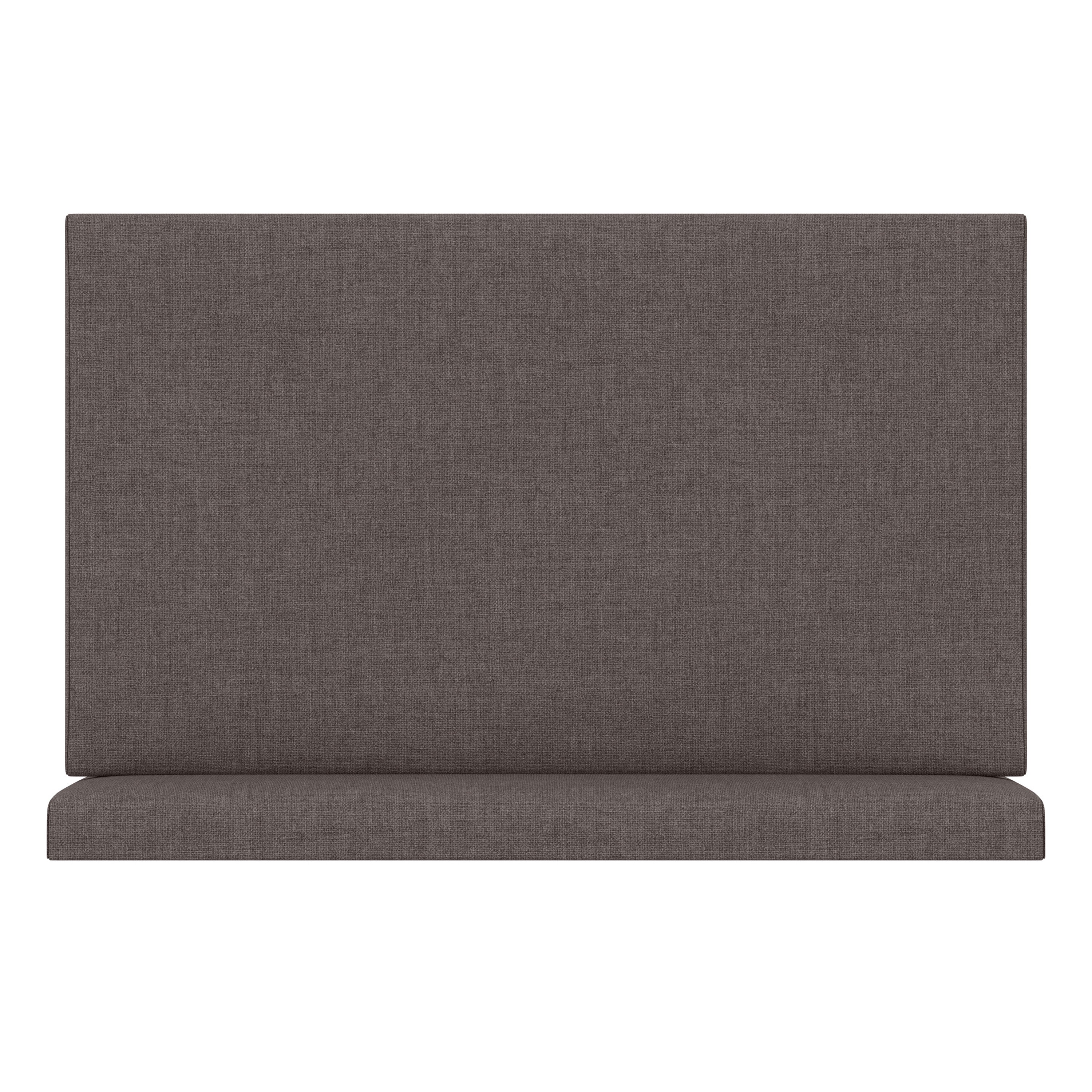 Jaxx Panelist Modern Padded Headboard- Set of 2 Wall Mounted Panels (Each 22.5" x 38"")- King Double Tall, Microvelvet Mouse Grey