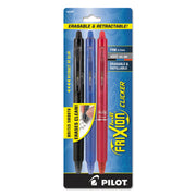 FriXion Gel Pens - 0.7 mm Fine Pen Point - Retractable - Erasable - Assorted Ink - Gel-based - Assorted Barrel - Writing - 3 / Pack