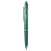 Retractable - Erasable - Green Ink - Gel-based - Green Barrel - Document - 12 / Dozen