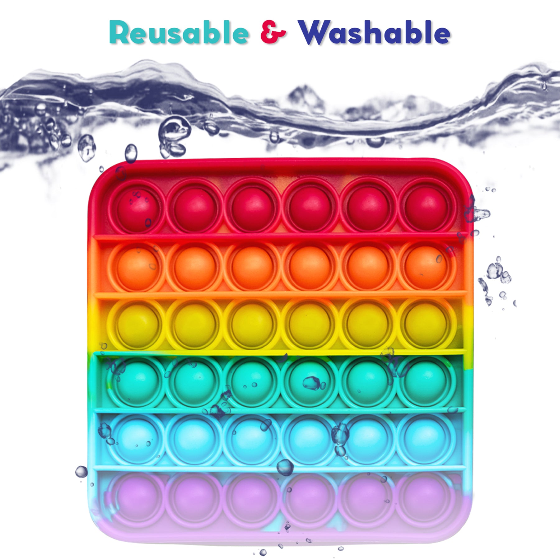 Rainbow Pop It Mats, Pack of 4