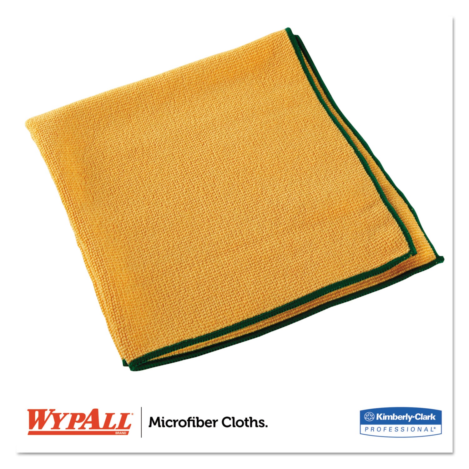 Wypall Microfiber Cloths - General Purpose - 15.75" Length x 15.75" Width - Eco-friendly, Absorbent, Durable, Launderable, Washable - Yellow - 6/Pack - 4 / Carton