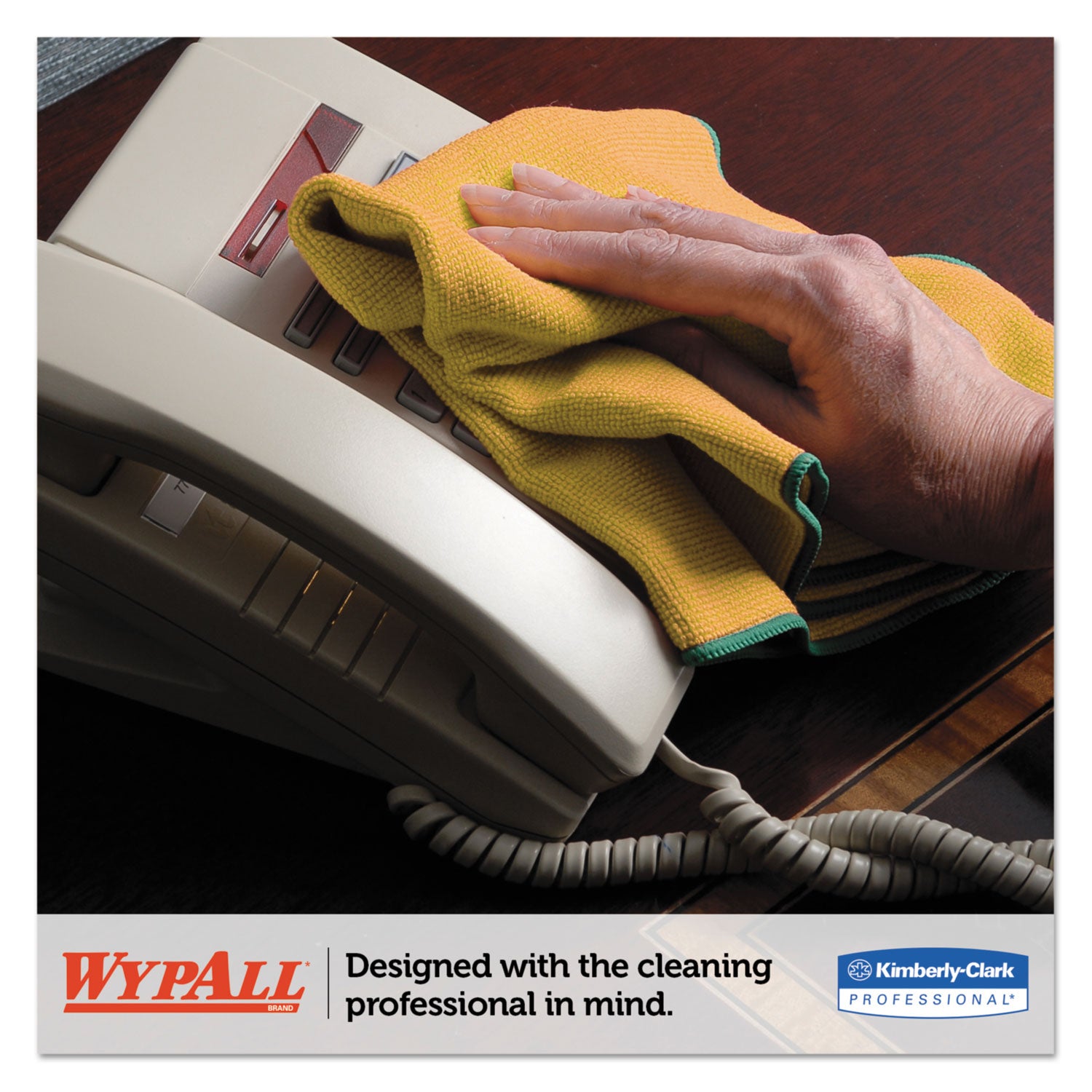 Wypall Microfiber Cloths - General Purpose - 15.75" Length x 15.75" Width - Eco-friendly, Absorbent, Durable, Launderable, Washable - Yellow - 6/Pack - 4 / Carton