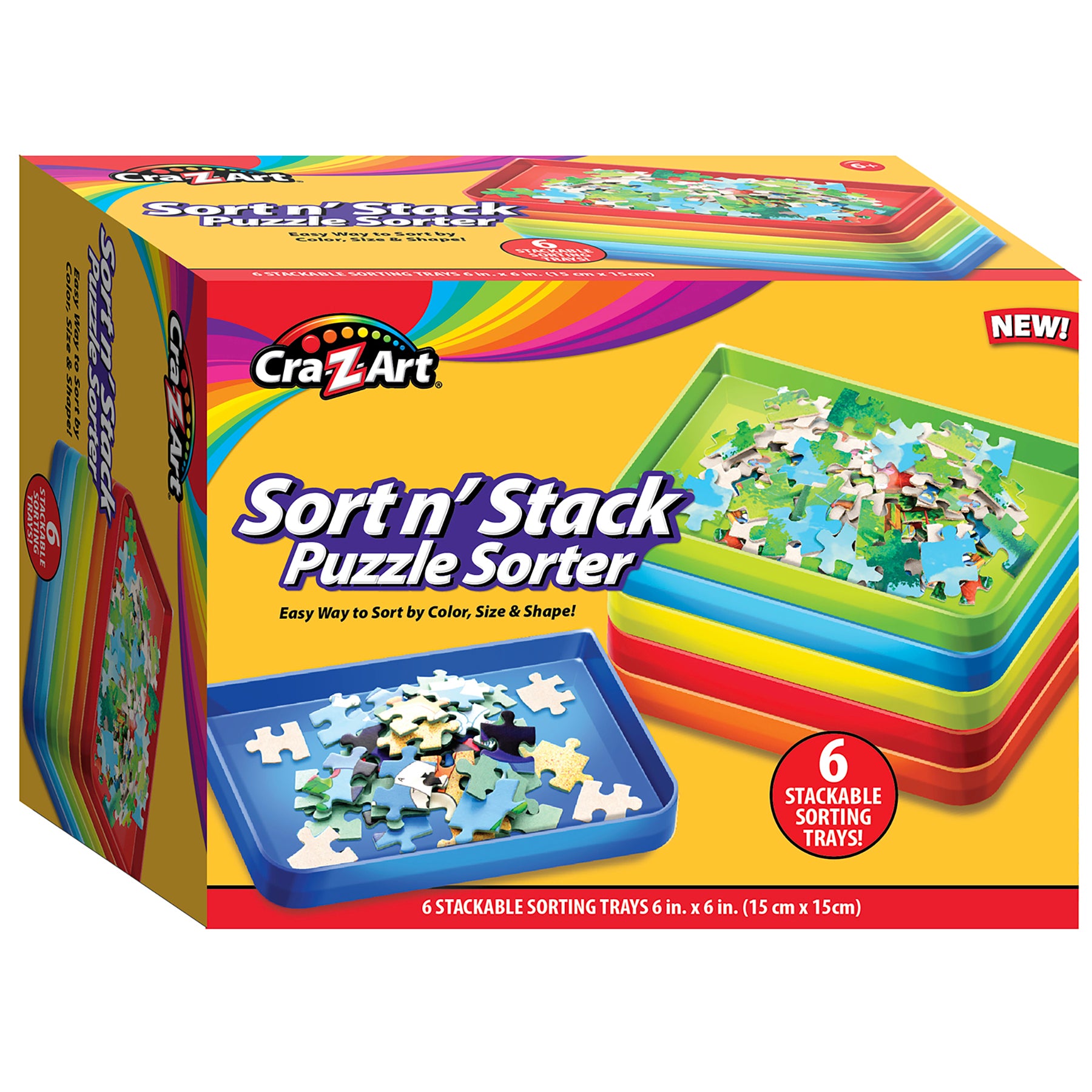 Puzzle Sorting Trays, Set of 6