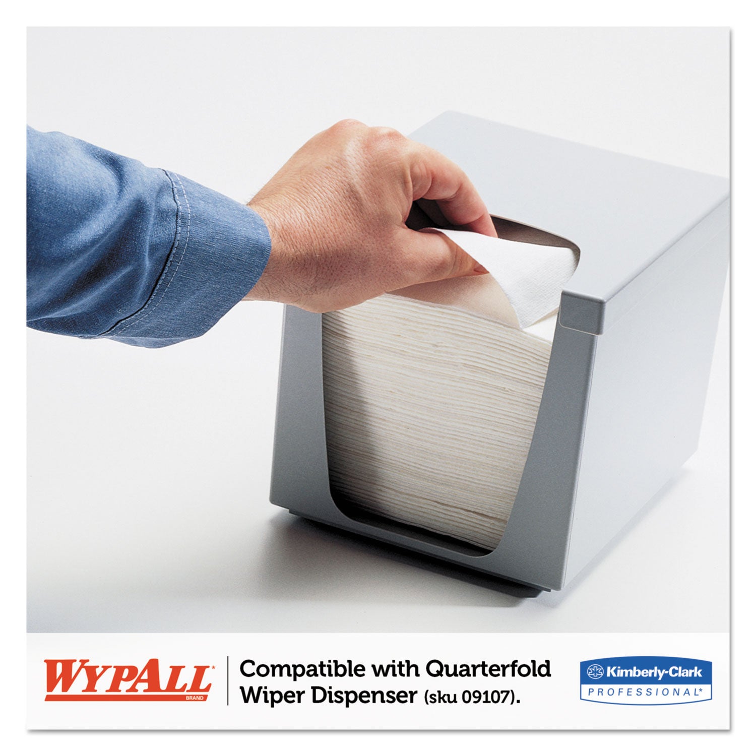 Quarter-fold - 12.50" Width x 23.50" Length - Blue - Hydroknit - 300 / Carton
