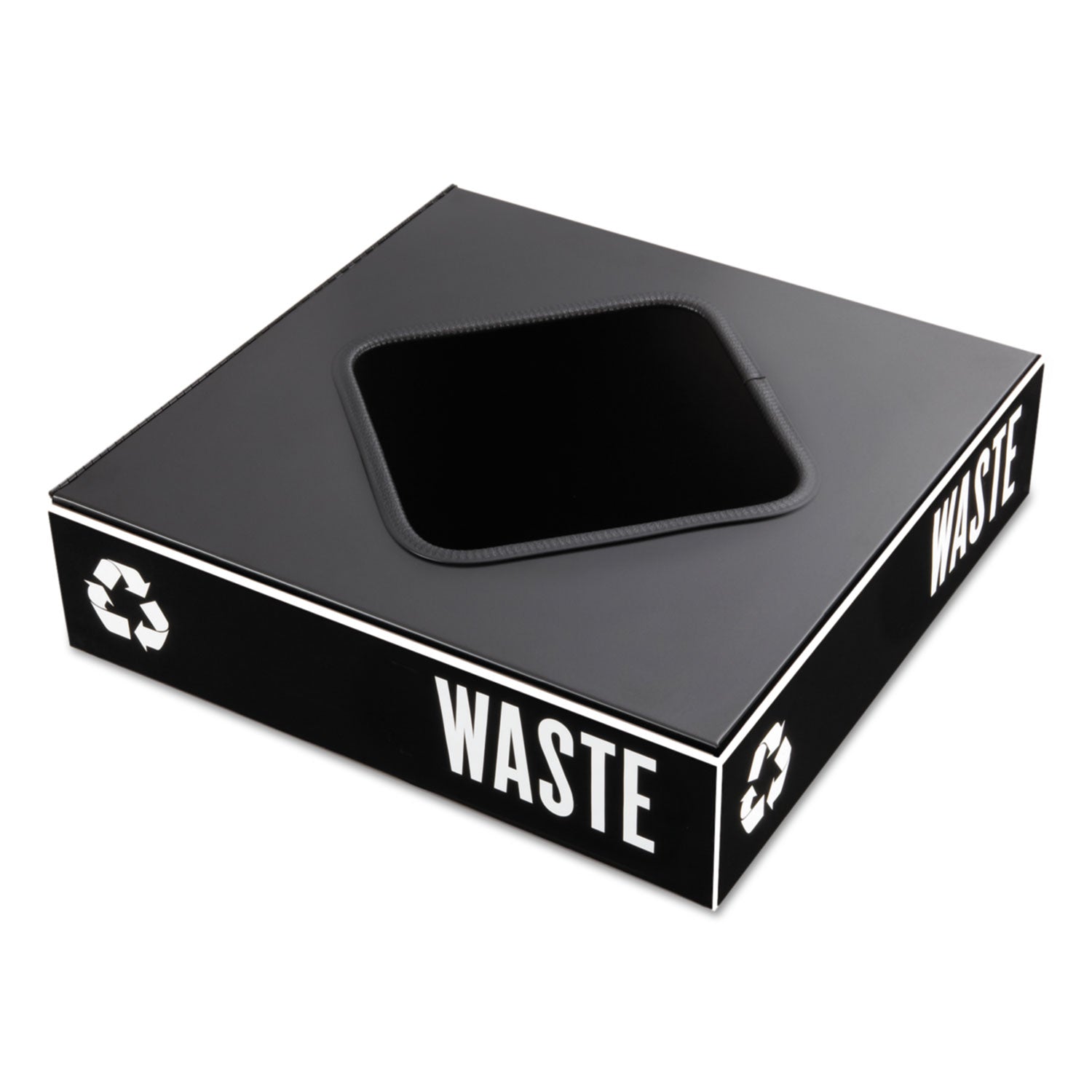 Lid Receptacle S Pub Sq Blk