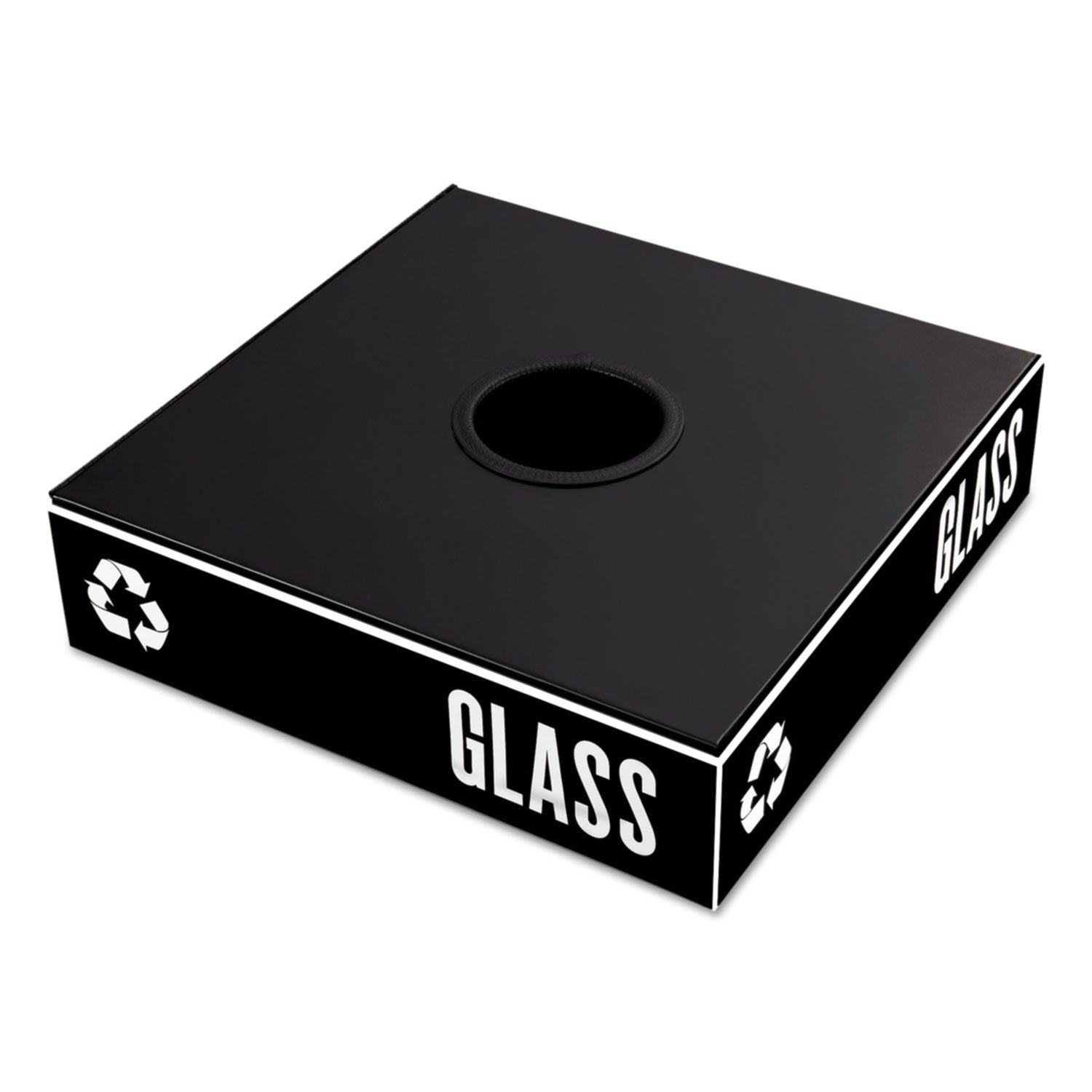 Lid Receptacle S Pub Rnd Blk