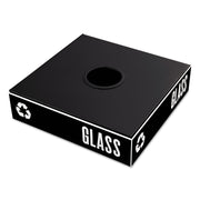 Lid Receptacle S Pub Rnd Blk