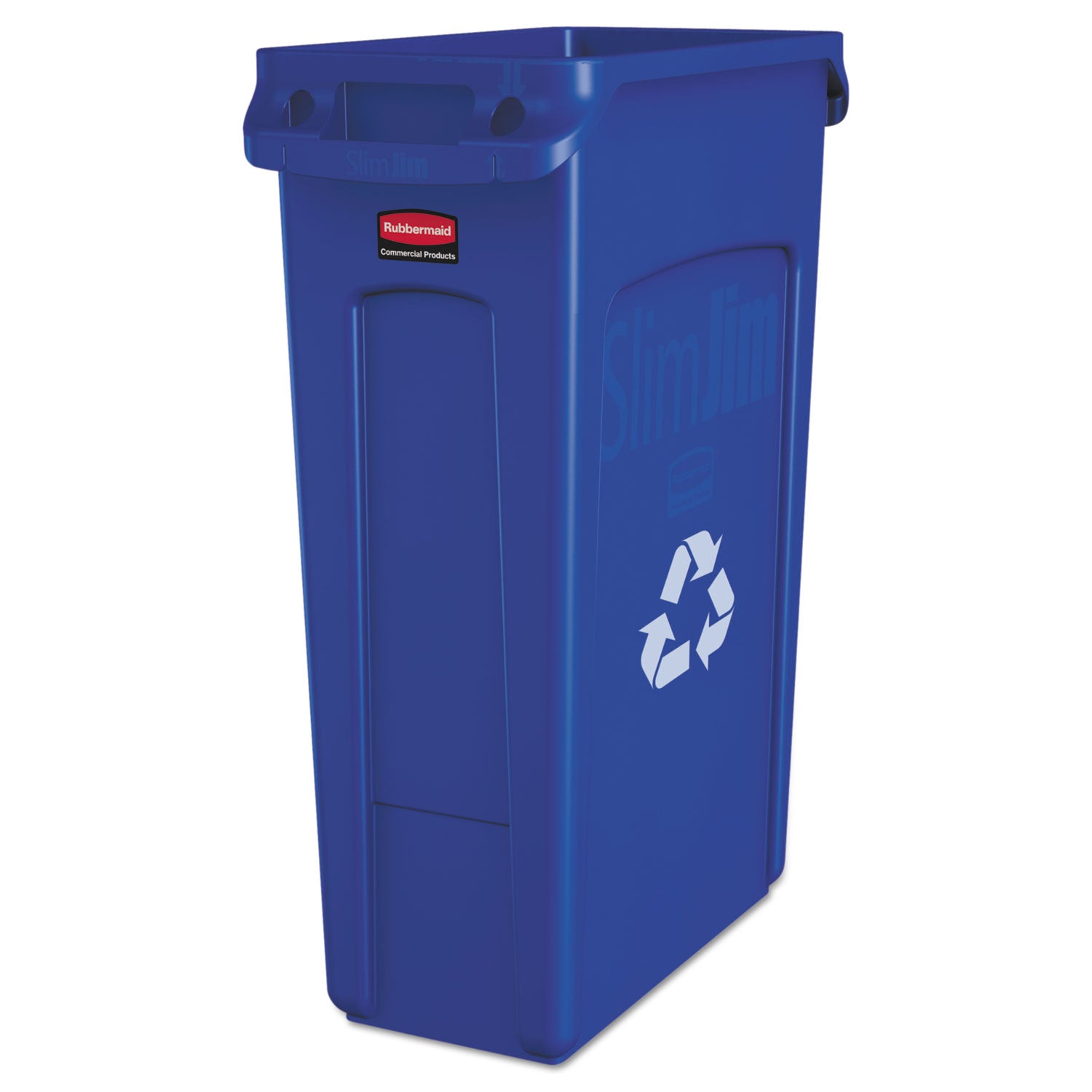 23 gal Capacity - Rectangular - 30" Height x 11" Width x 22" Depth - Plastic - Blue - 1 Each