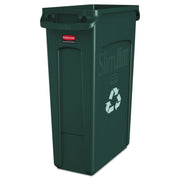 23 gal Capacity - Weather Resistant, Durable, Long Lasting, Handle, Lightweight, Sturdy - Plastic - Green - 1 Each