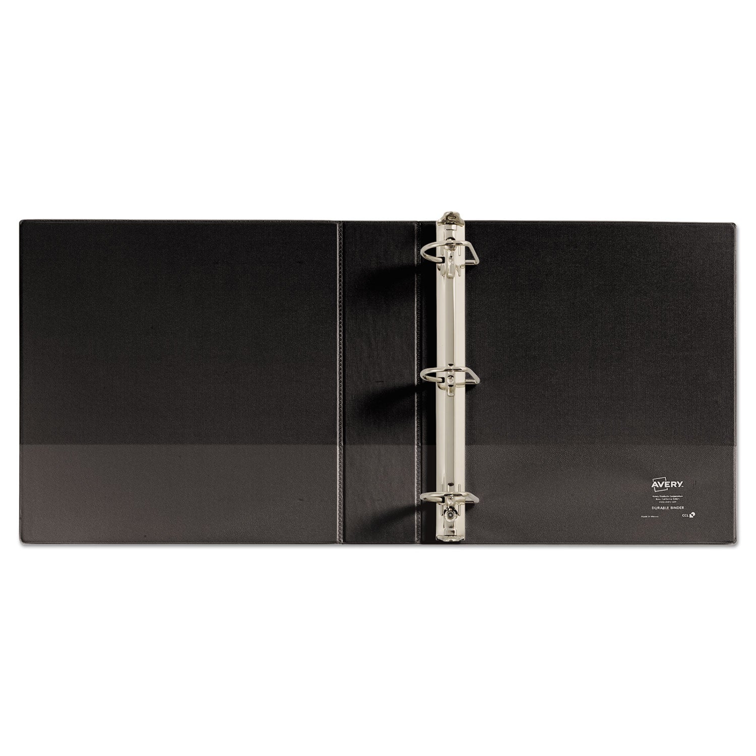 Durable Non-View Binder With Durahinge And Slant Rings, 3 Rings, 2" Capacity, 11 X 8.5, Black