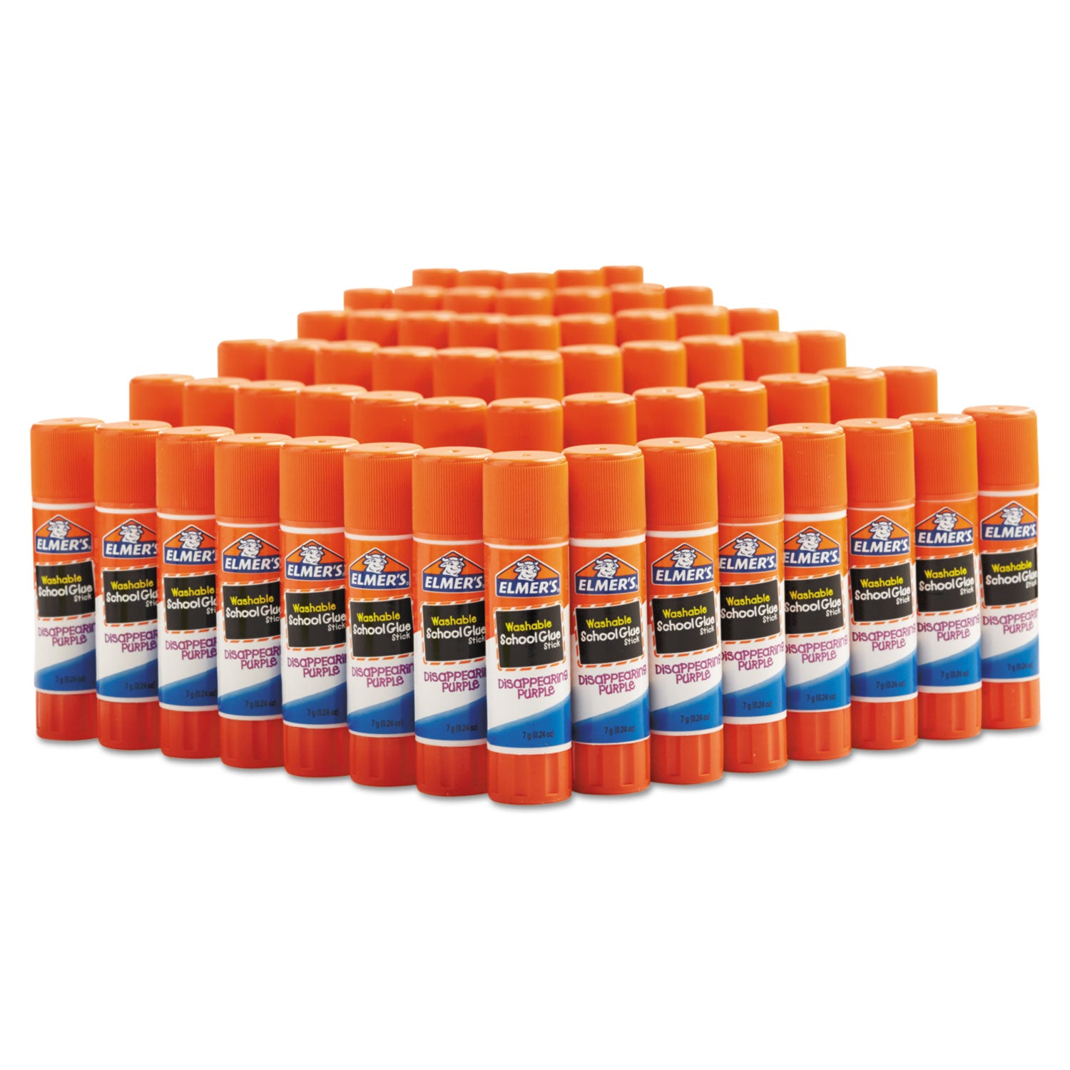 Elmer's Disappearing Purple School Glue Sticks - 0.24 oz - Purple - 60 / Box
