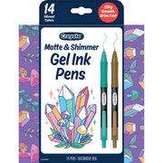 Matte & Shimmer Gel Ink Pens, Pack of 14